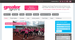 Desktop Screenshot of greatersport.co.uk